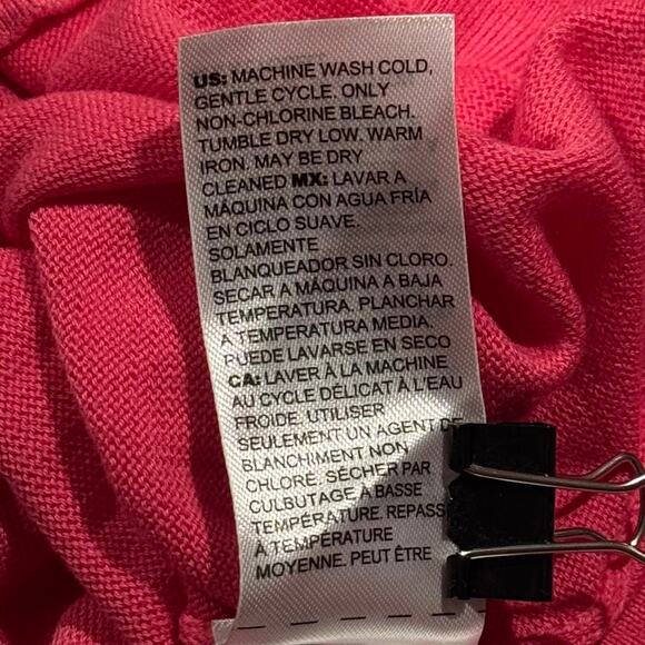 Chicos Sweater Hearts Coquette Y2K Kawaii Valentines Girly Retro Pink 1 Medium 8 - Picture 5 of 8